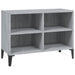 Comodă TV cu picioare metalice, gri sonoma, 69,5x30x50 cm - WALTI WALTI