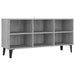 Comodă TV picioare din metal, stejar sonoma gri, 103,5x30x50 cm - WALTI WALTI