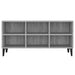 Comodă TV picioare din metal, stejar sonoma gri, 103,5x30x50 cm - WALTI WALTI