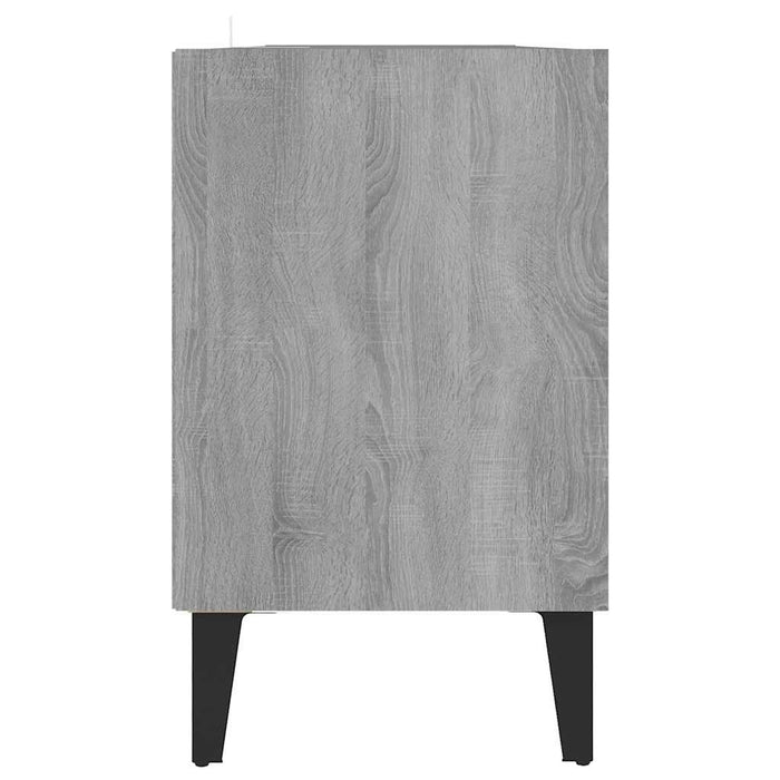 Comodă TV picioare din metal, stejar sonoma gri, 103,5x30x50 cm - WALTI WALTI