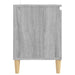 Comodă TV cu picioare din lemn masiv, gri sonoma 103,5x35x50 cm - WALTI WALTI