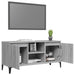 Comodă TV cu picioare metalice, sonoma gri, 103,5x35x50 cm - WALTI WALTI