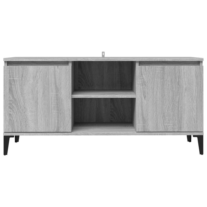 Comodă TV cu picioare metalice, sonoma gri, 103,5x35x50 cm - WALTI WALTI