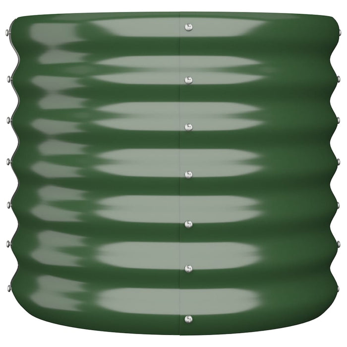 Jardinieră grădină verde 40x40x36 cm oțel galvanizat WALTI