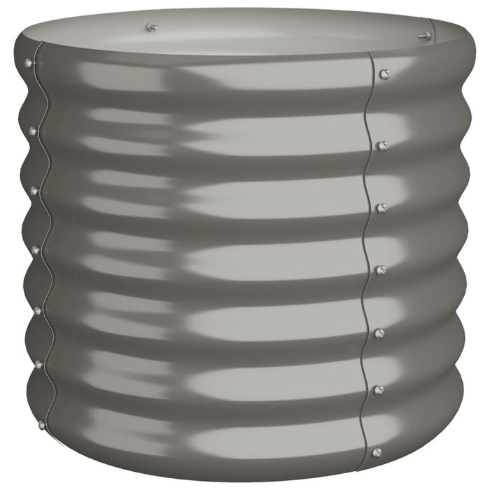 Jardinieră grădină gri 40x40x36 cm oțel galvanizat WALTI