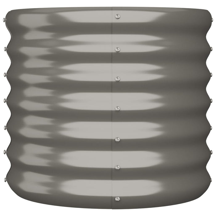 Jardinieră grădină gri 40x40x36 cm oțel galvanizat WALTI