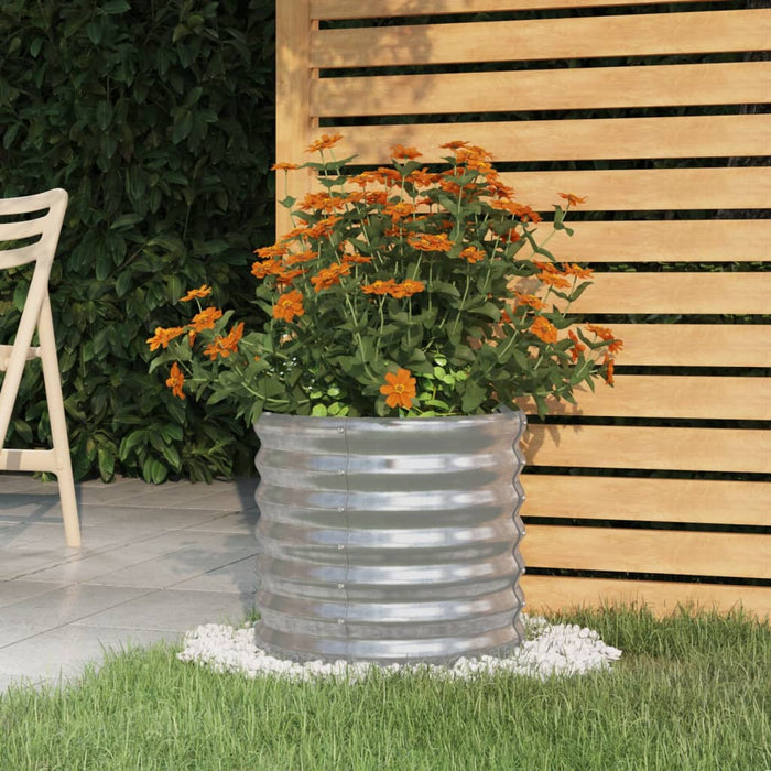 Jardinieră argintiu 40x40x36 cm oțel galvanizat WALTI