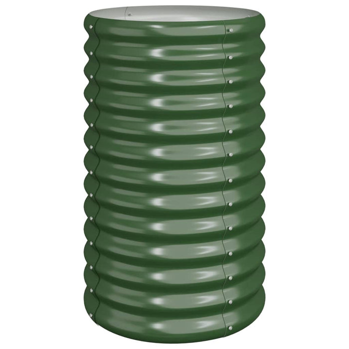 Jardinieră grădină verde 40x40x68 cm oțel galvanizat WALTI