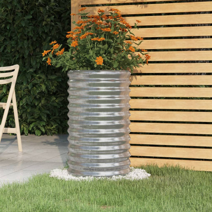 Jardinieră argintiu 40x40x68 cm oțel galvanizat WALTI