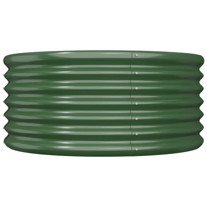 Jardinieră grădină verde 80x80x36 cm oțel galvanizat WALTI