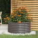 Jardinieră grădină gri 80x80x36 cm oțel vopsit electrostatic - WALTI WALTI