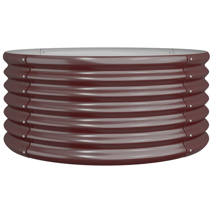 Jardinieră grădină maro 80x80x36 cm oțel galvanizat WALTI