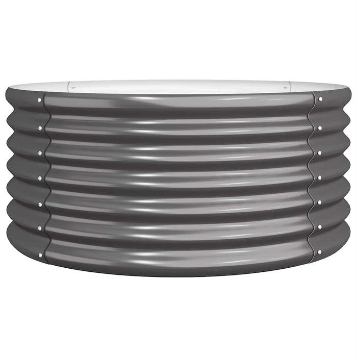 Jardinieră antracit 80x80x36 cm oțel galvanizat WALTI