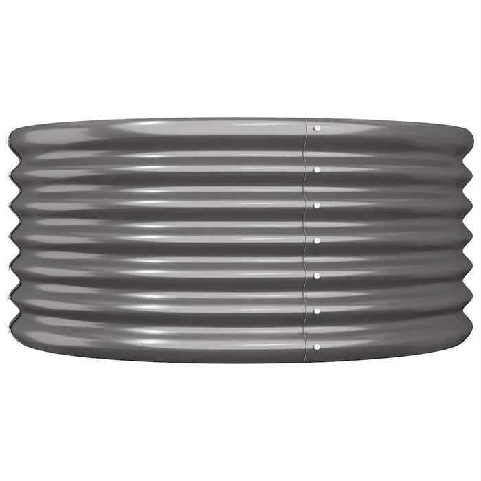 Jardinieră antracit 80x80x36 cm oțel galvanizat WALTI