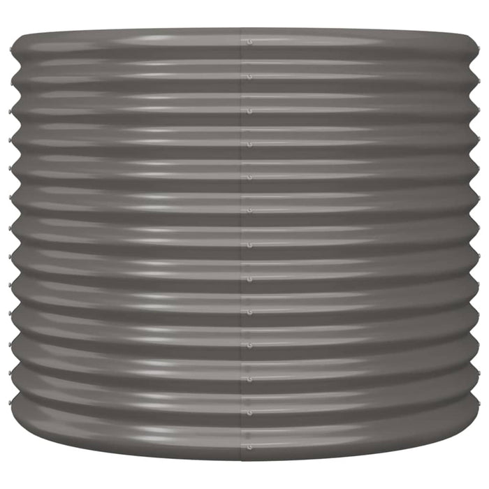 Jardinieră grădină gri 80x80x68 cm oțel galvanizat WALTI