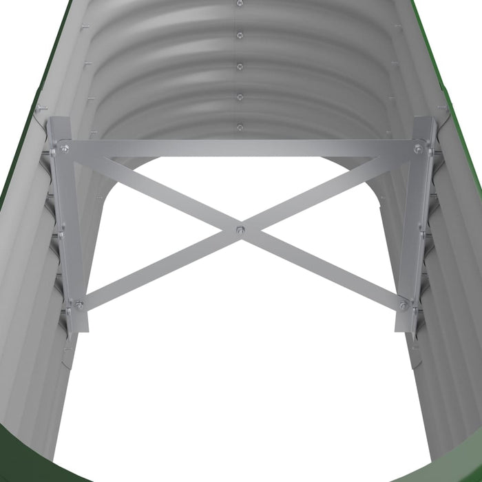 Strat înălțat grădină 114x40x36 cm oțel galvanizat WALTI