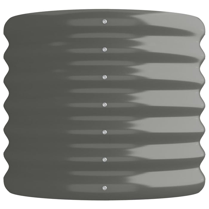 Strat înălțat grădină gri 114x40x36cm oțel galvanizat WALTI