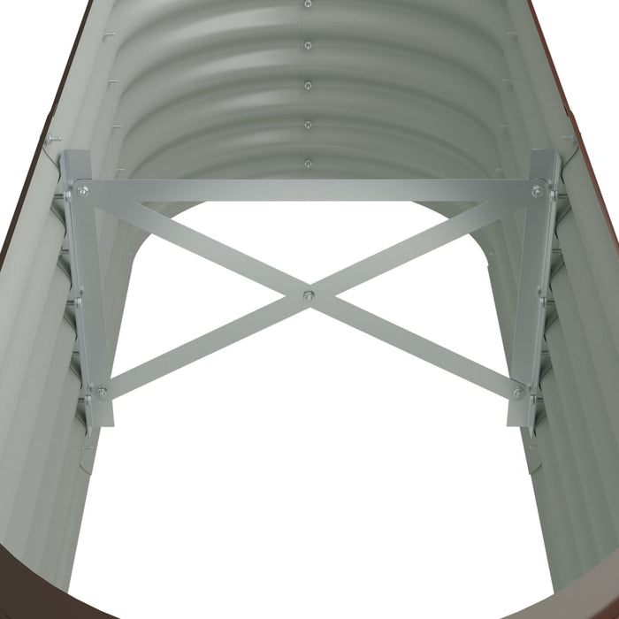 Strat înălțat grădină 114x40x36 cm oțel galvanizat WALTI