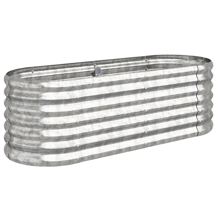 Strat înălțat grădină 114x40x36 cm oțel galvanizat WALTI