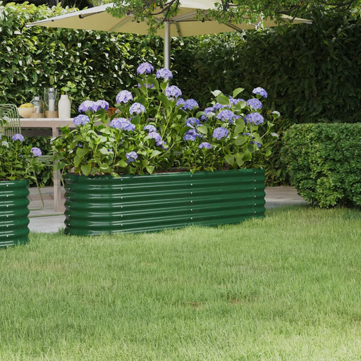 Strat înălțat grădină 152x40x36 cm oțel galvanizat - WALTI WALTI