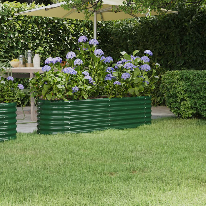 Strat înălțat grădină 152x40x36 cm oțel galvanizat WALTI