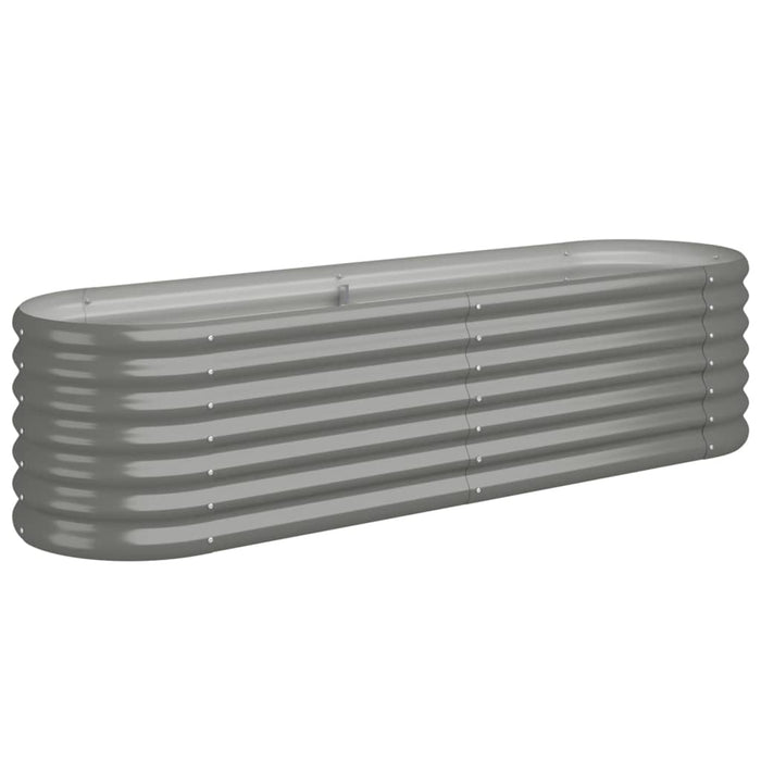 Strat înălțat grădină gri 152x40x36cm oțel galvanizat WALTI