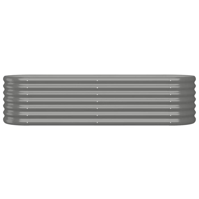 Strat înălțat grădină gri 152x40x36cm oțel galvanizat WALTI