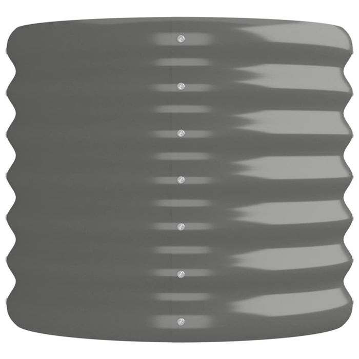 Strat înălțat grădină gri 152x40x36cm oțel galvanizat WALTI
