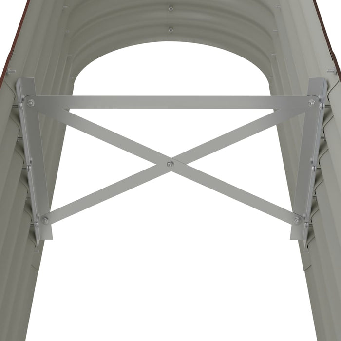 Strat înălțat grădină 152x40x36 cm oțel galvanizat WALTI