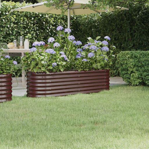 Strat înălțat grădină 152x40x36 cm oțel galvanizat - WALTI WALTI