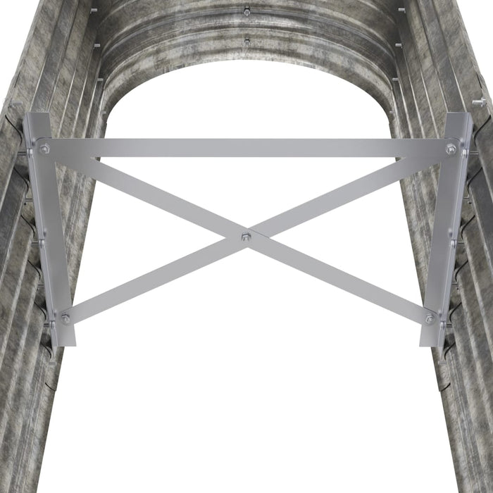 Strat înălțat grădină 152x40x36 cm oțel galvanizat WALTI