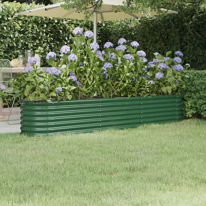 Strat înălțat grădină 224x40x36 cm oțel galvanizat WALTI