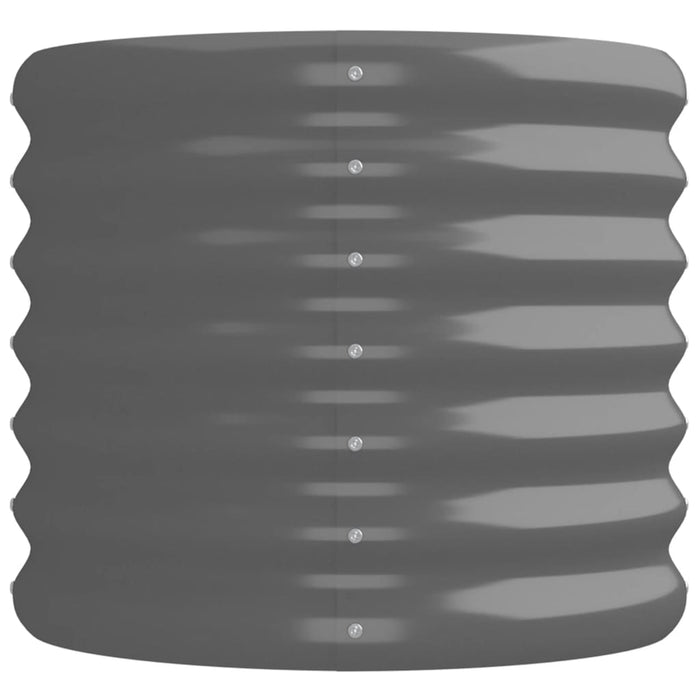 Strat înălțat grădină gri 224x40x36cm oțel galvanizat WALTI