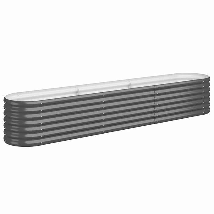 Strat înălțat grădină 224x40x36 cm oțel galvanizat WALTI