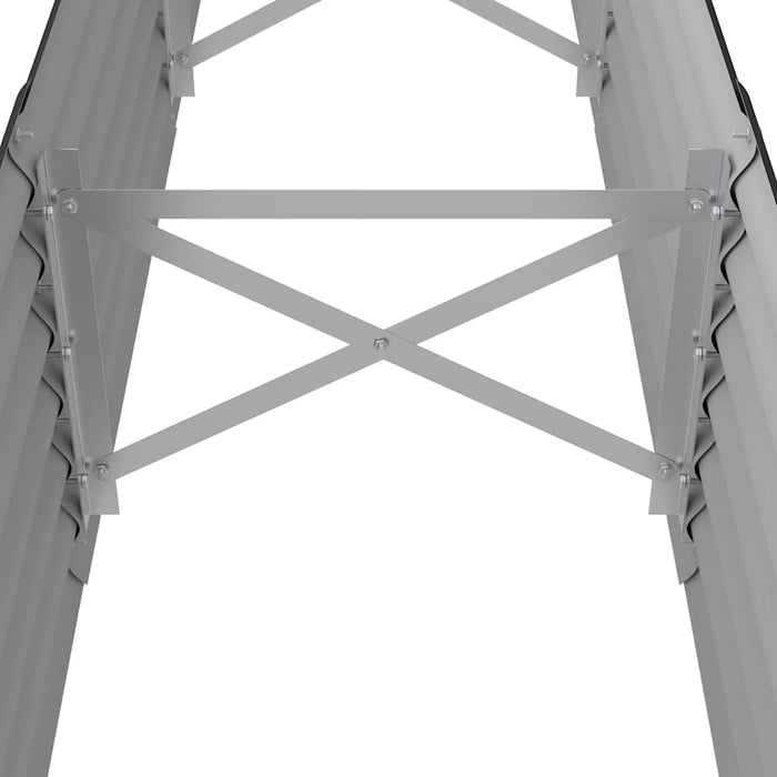 Strat înălțat grădină 224x40x36 cm oțel galvanizat WALTI