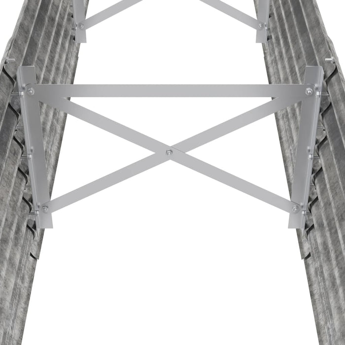 Strat înălțat grădină 224x40x36 cm oțel galvanizat WALTI