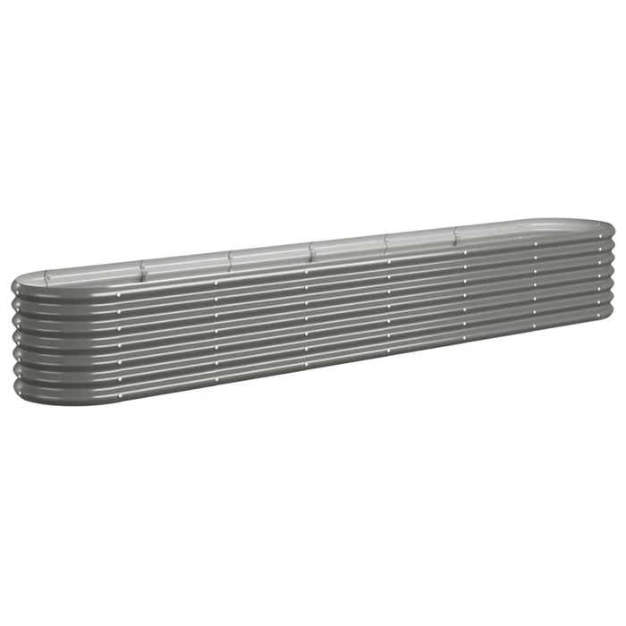 Strat înălțat grădină gri 260x40x36cm oțel galvanizat WALTI