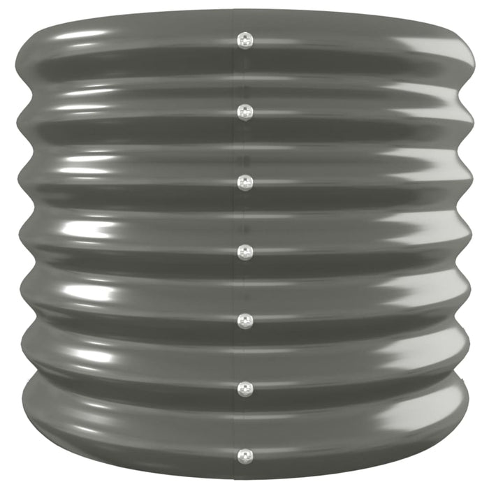 Strat înălțat grădină gri 260x40x36cm oțel galvanizat WALTI