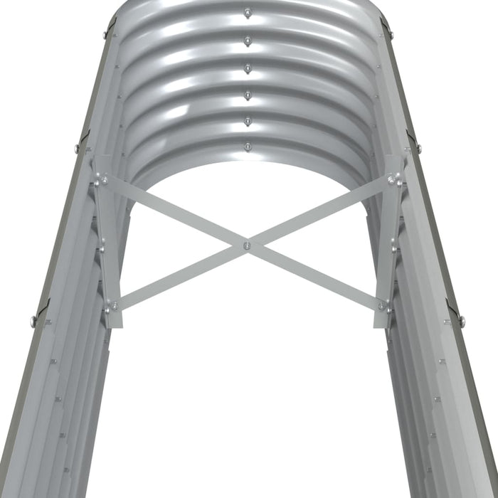 Strat înălțat grădină gri 260x40x36cm oțel galvanizat WALTI