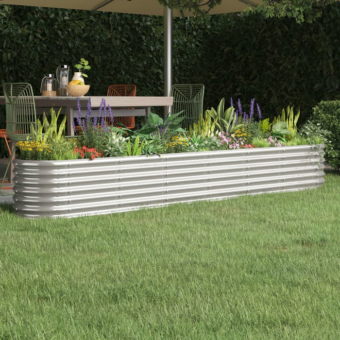 Strat înălțat grădină 260x40x36 cm oțel galvanizat WALTI