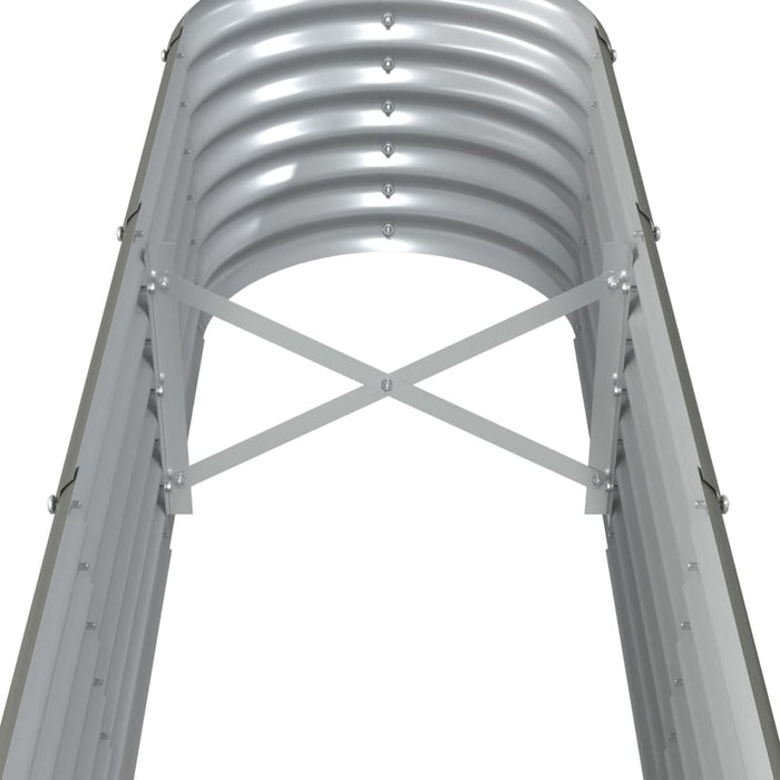 Strat înălțat grădină gri 332x40x36cm oțel galvanizat WALTI