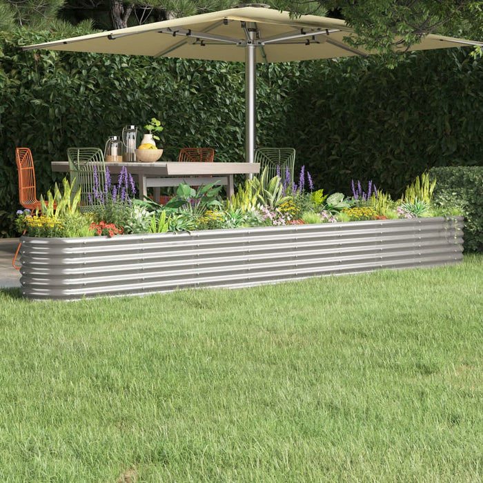 Strat înălțat grădină 332x40x36 cm oțel galvanizat WALTI