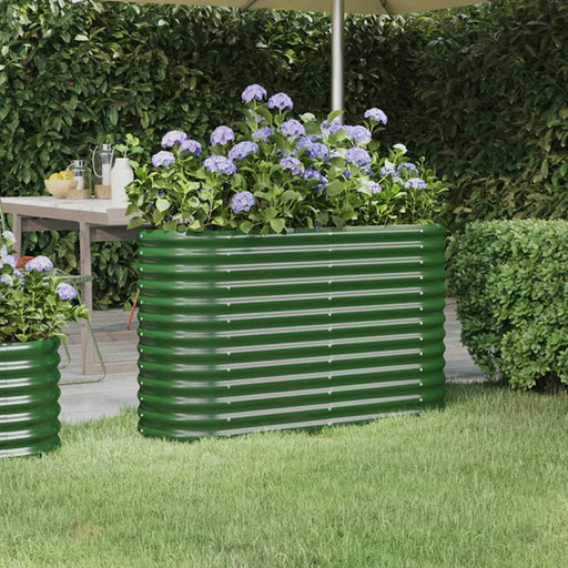 Strat înălțat grădină 114x40x68 cm oțel galvanizat - WALTI WALTI