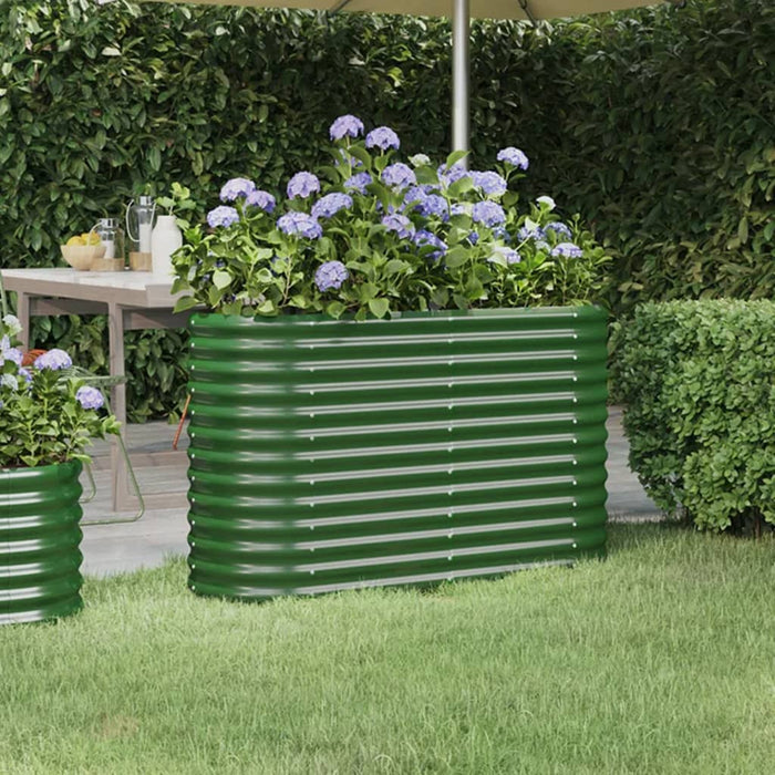 Strat înălțat grădină 114x40x68 cm oțel galvanizat WALTI