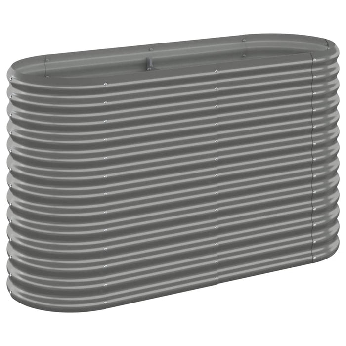 Strat înălțat grădină gri 114x40x68cm oțel galvanizat WALTI