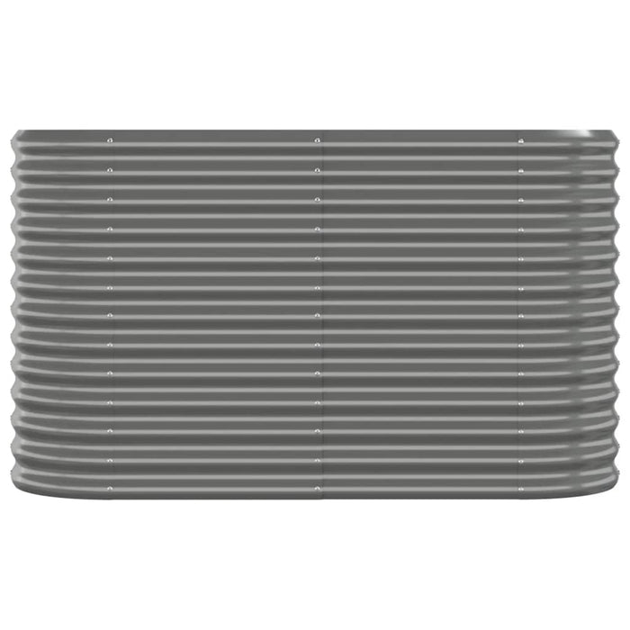 Strat înălțat grădină gri 114x40x68cm oțel galvanizat WALTI