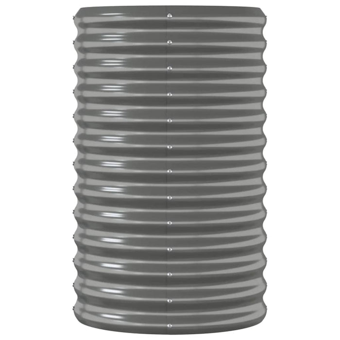 Strat înălțat grădină gri 114x40x68cm oțel galvanizat WALTI