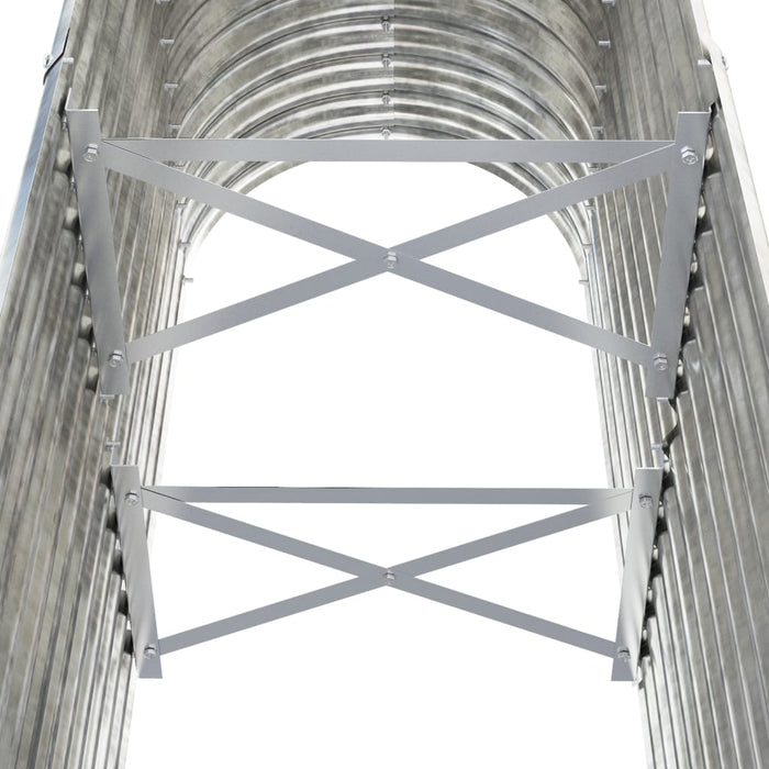 Strat înălțat grădină 114x40x68 cm oțel galvanizat WALTI