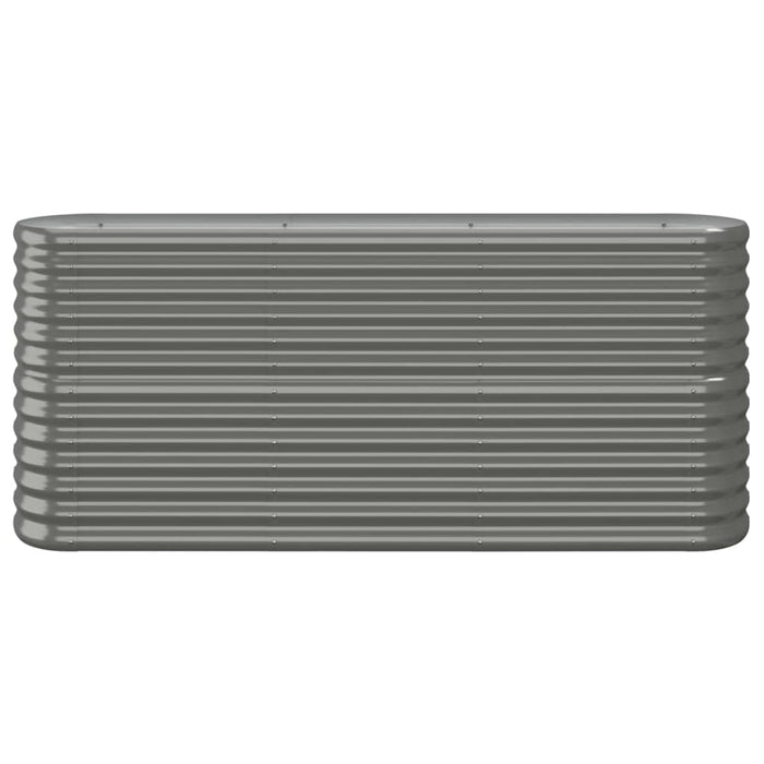 Strat înălțat grădină gri 152x40x68cm oțel galvanizat WALTI