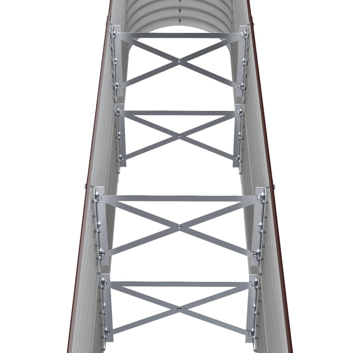 Strat înălțat grădină 152x40x68 cm oțel galvanizat WALTI
